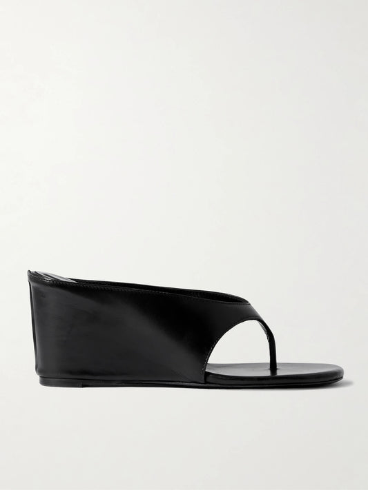 JUDE Yaga Leather Wedge Sandals