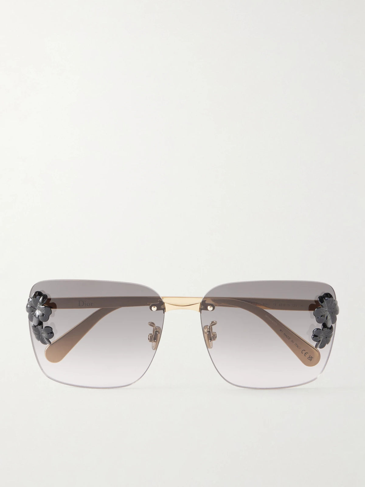 Eyewear Dior Clover S2u Square-frame Gold-tone Sunglasses