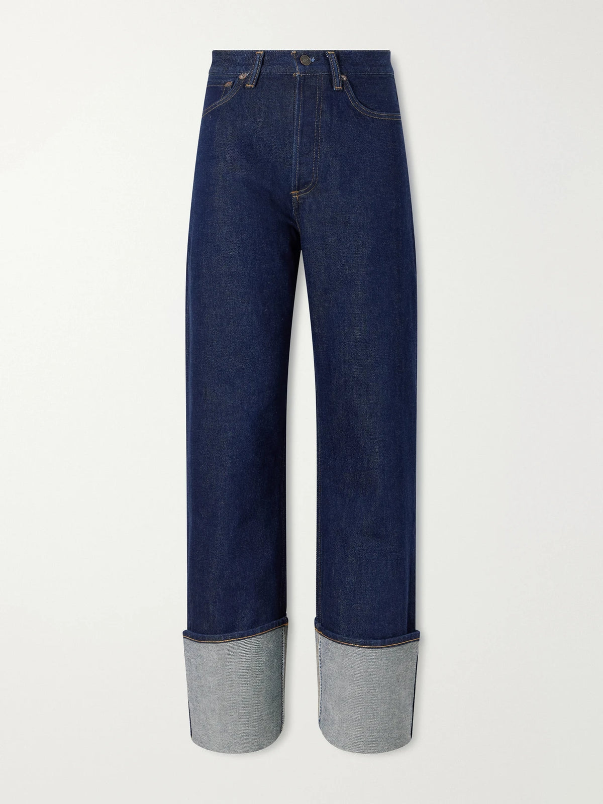AGOLDE Big Cuff Mid-rise Straight-leg Jeans