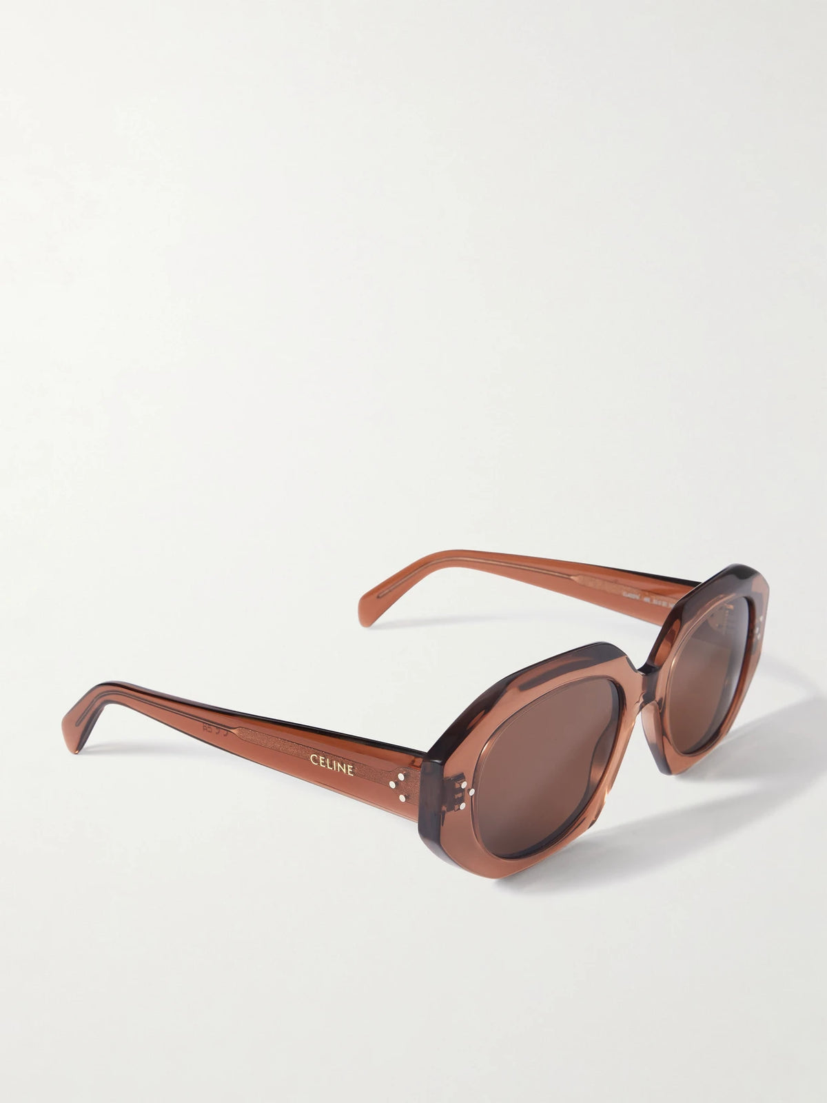 Hexagon-frame Acetate Sunglasses