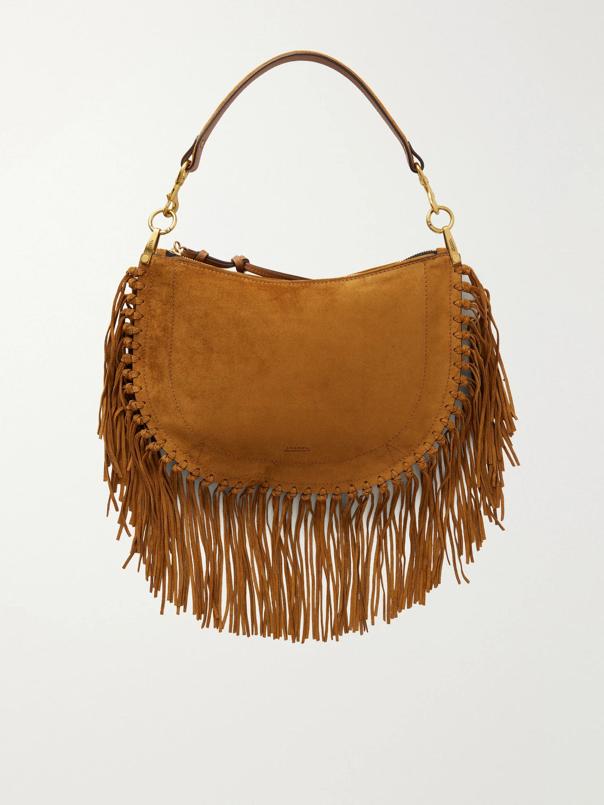 Oskan Soft Fringed Suede Shoulder Bag