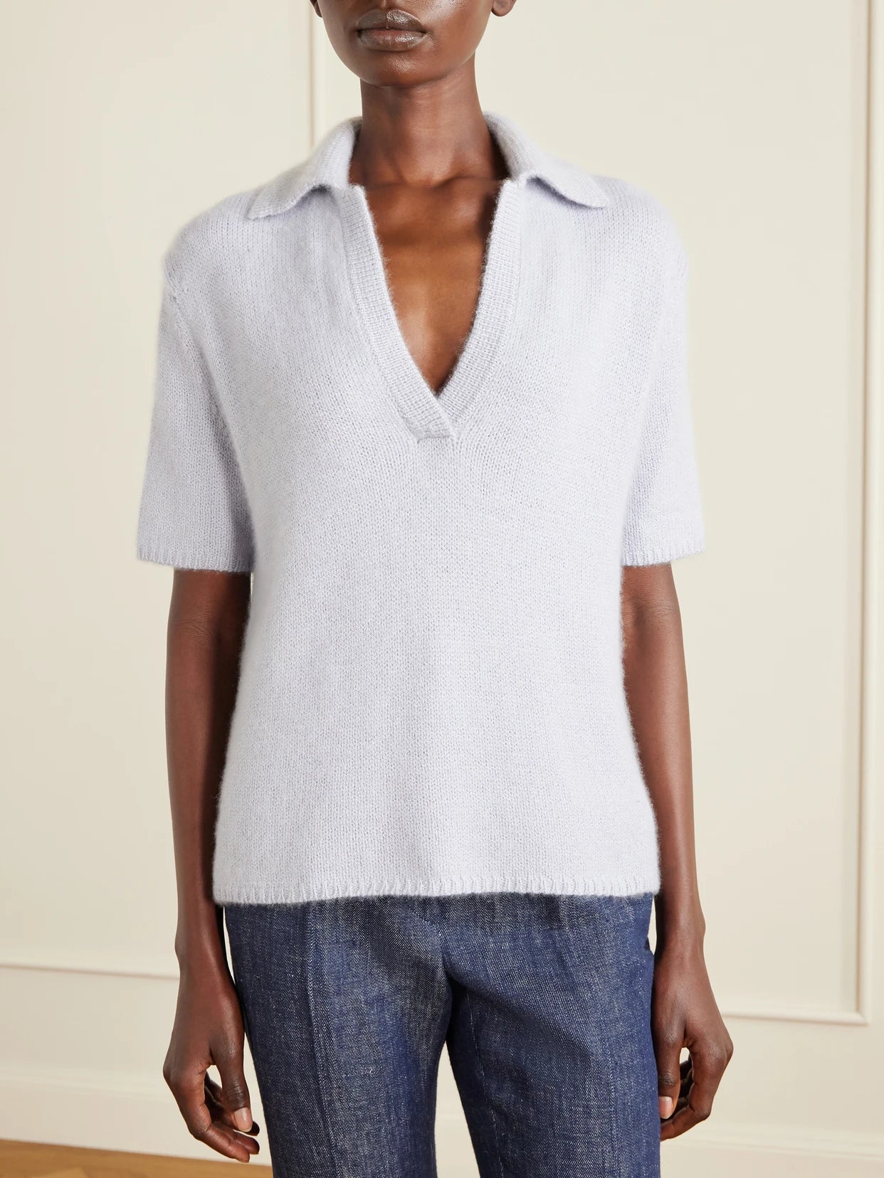 Sohan Brushed-cashmere Polo Sweater