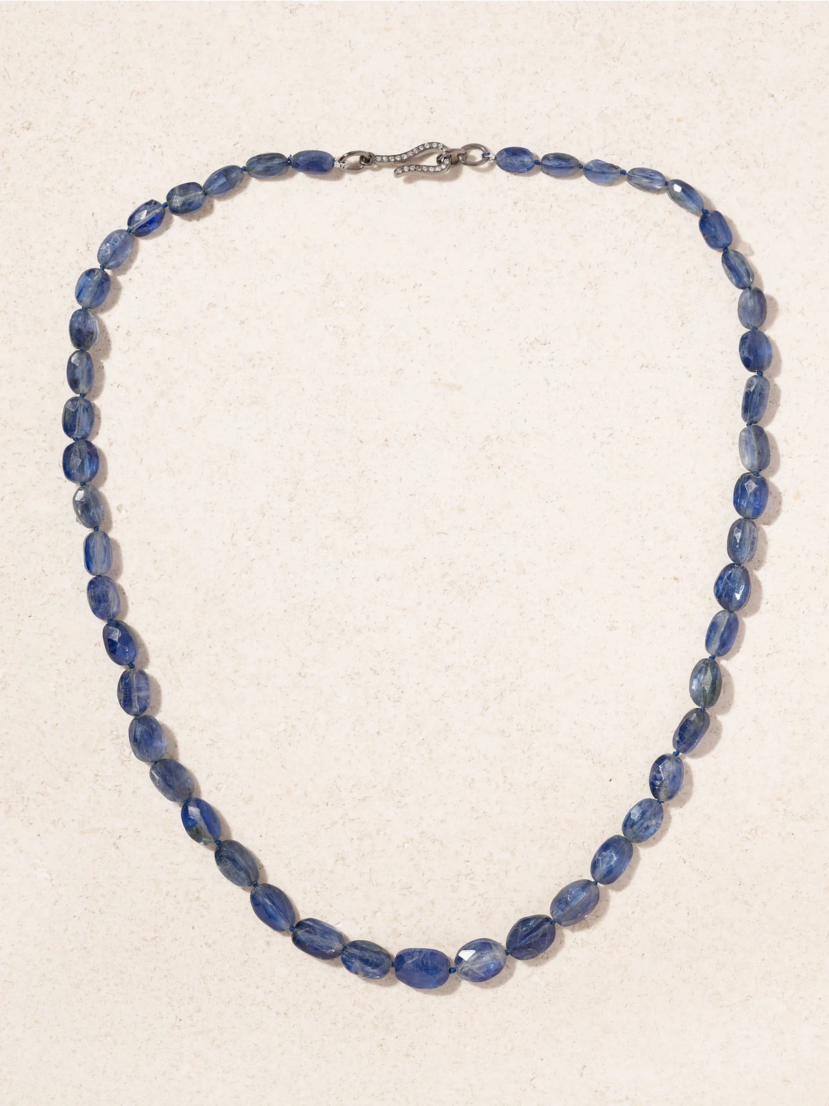 18-karat White Gold, Sterling Silver, Kyanite And Diamond Necklace