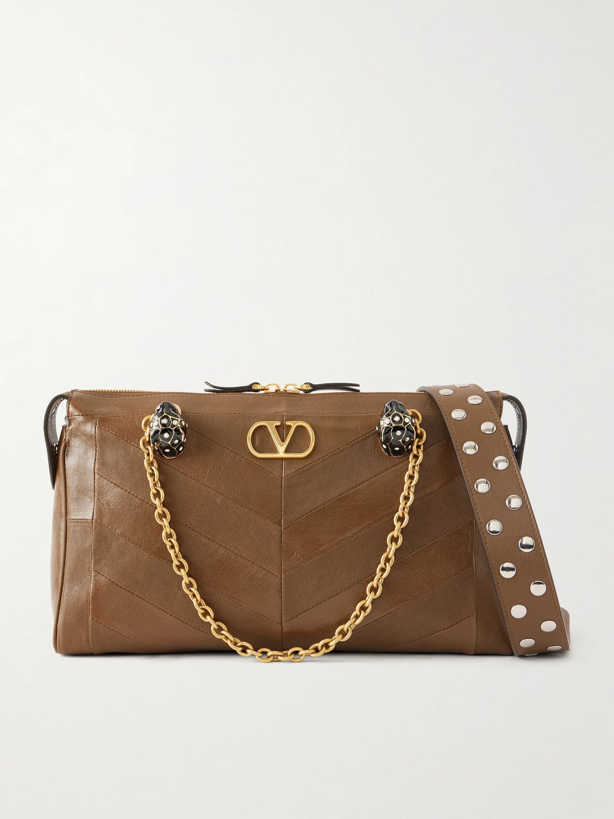Panthea Medium Embellished Leather Shoulder Bag