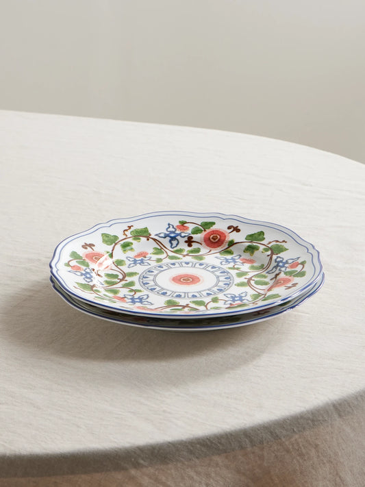 + Ginori 1735 Set Of Two Martina Porcelain Dinner Plates