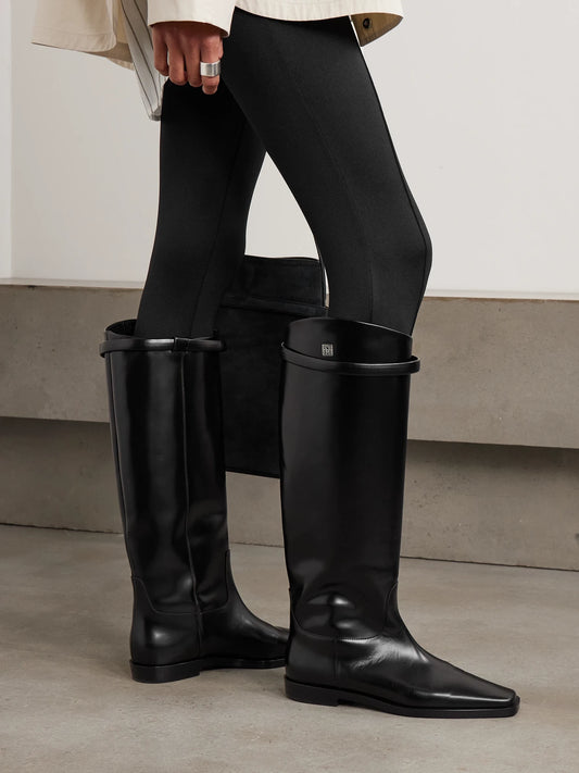 + Net Sustain The Riding Leather Knee Boots