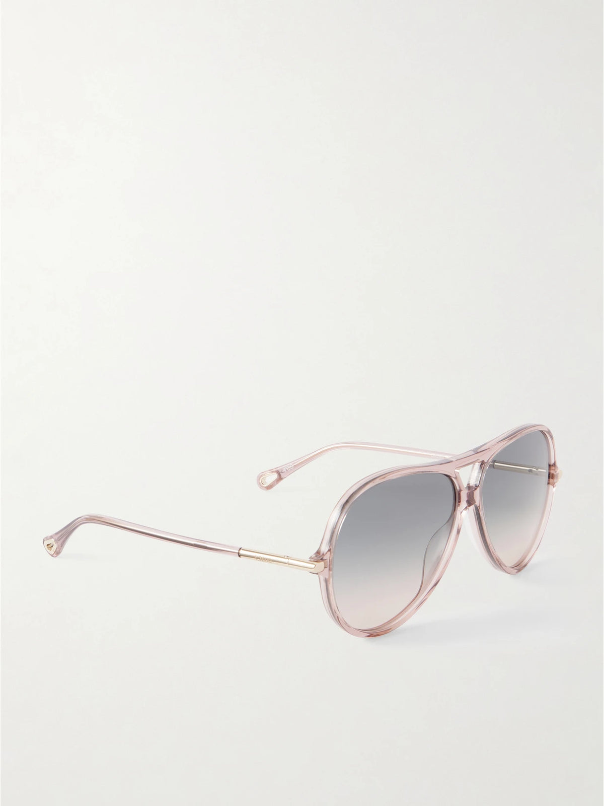 Chloé Tubolar Aviator-style Recycled-acetate Sunglasses