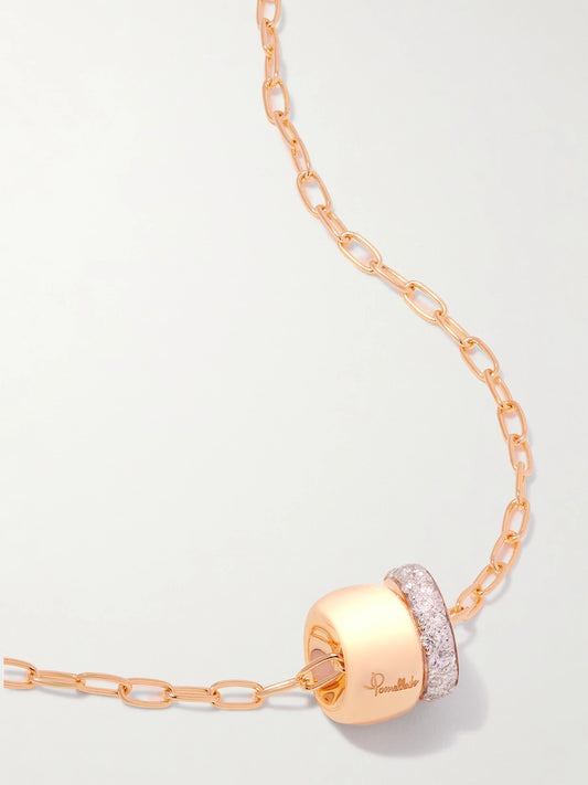 Iconica 18-karat Rose Gold Diamond Necklace
