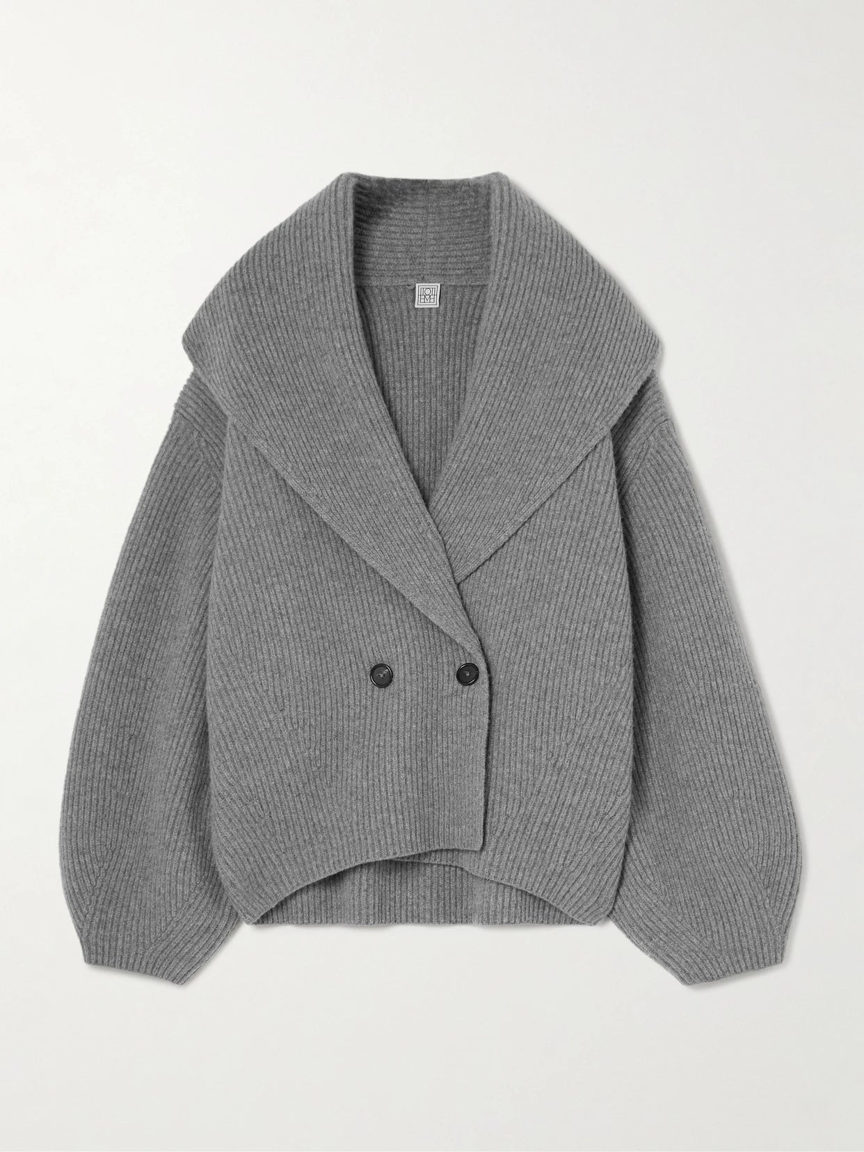 Oversized Ribbed Wool Cardigan