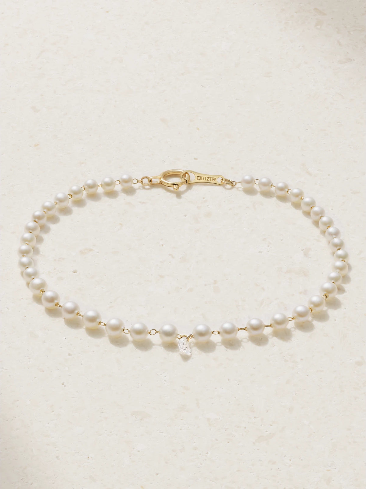 14-karat Gold, Pearl And Diamond Bracelet