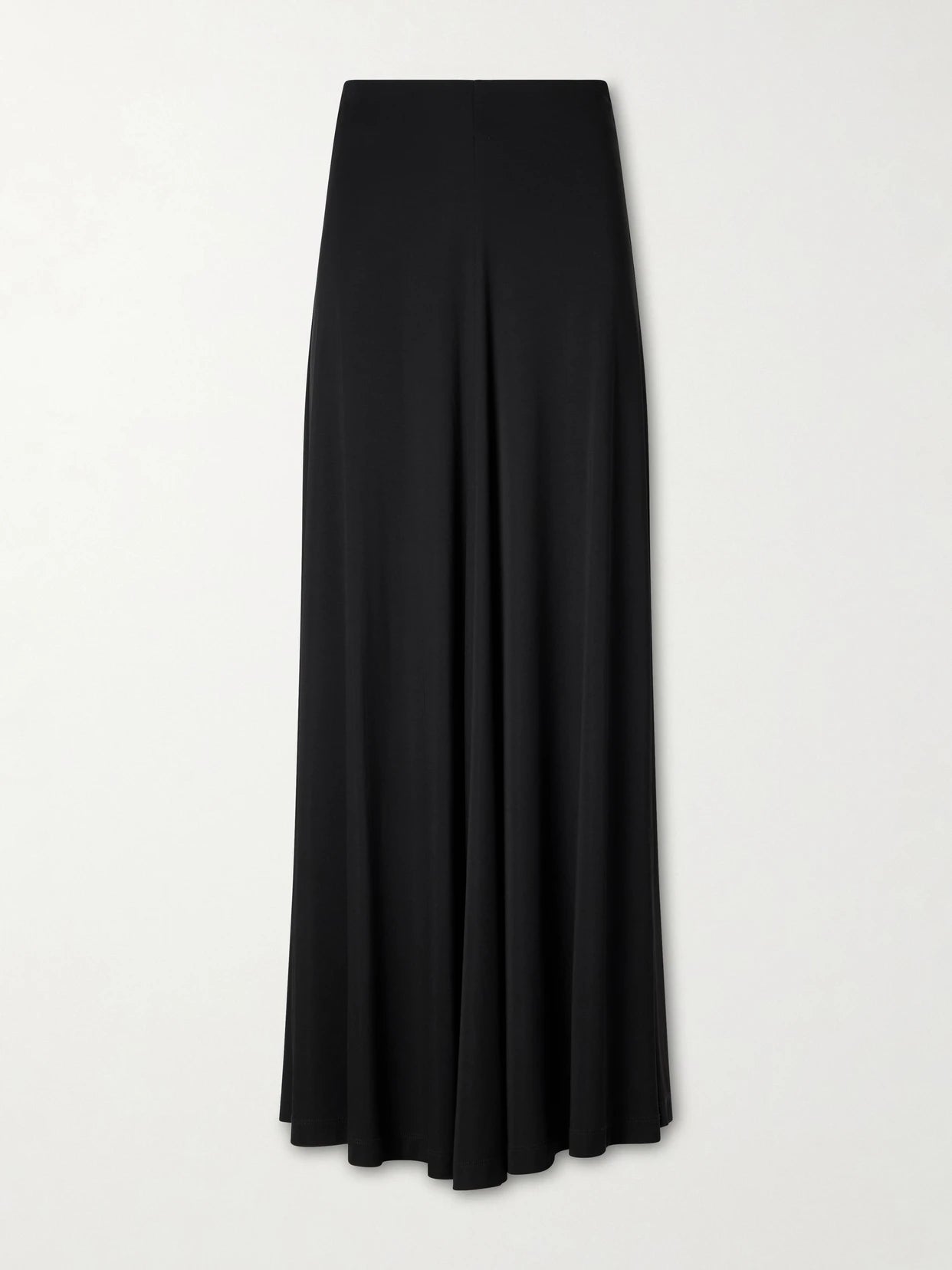 Draped Jersey Maxi Skirt