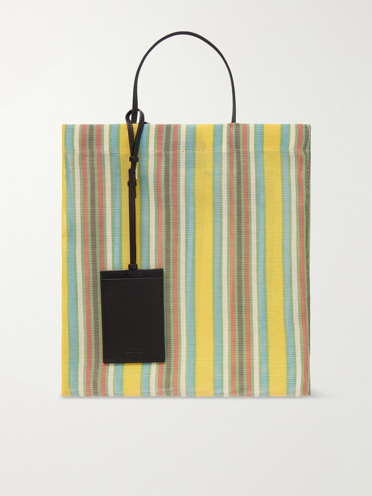 Barn Mini Leather-trimmed Canvas Tote
