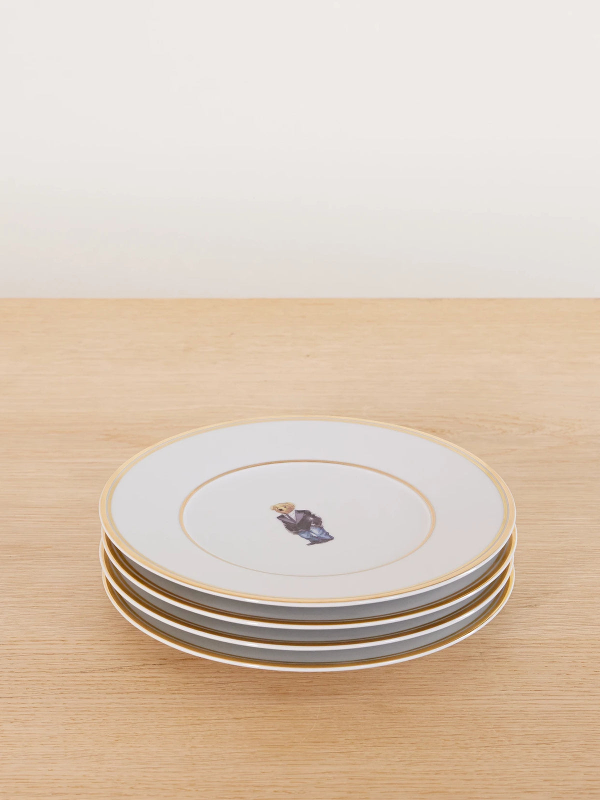 Wilshire Polo Bear 4-piece Porcelain Plates