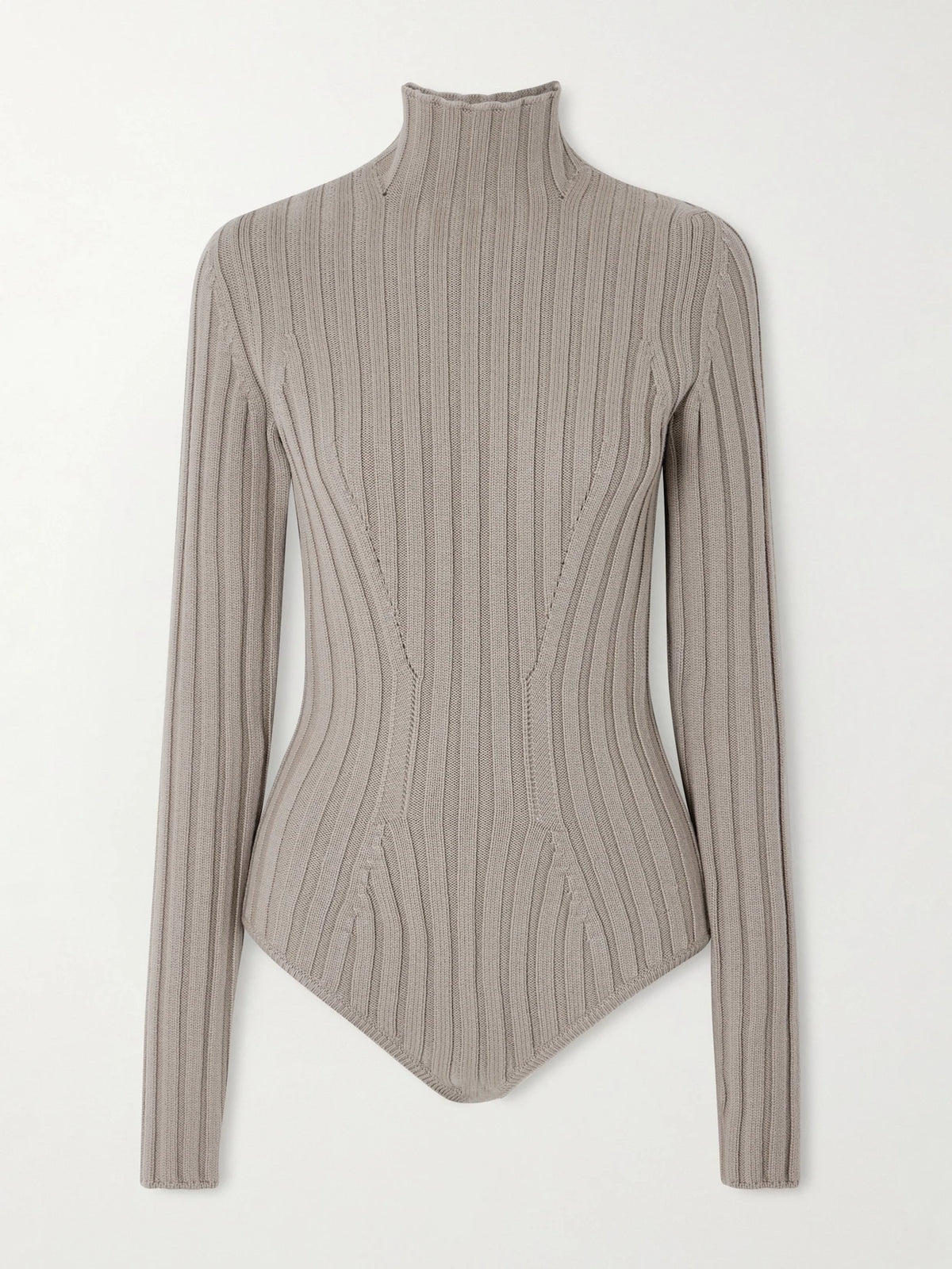Alaïa Ribbed Wool Turtleneck Bodysuit