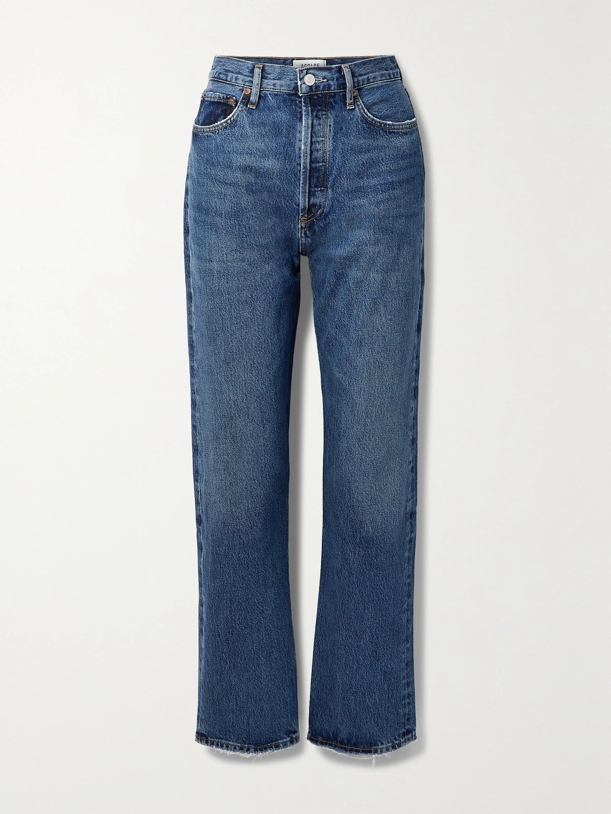 + Net Sustain '90s Pinch Waist High-rise Straight-leg Organic Jeans