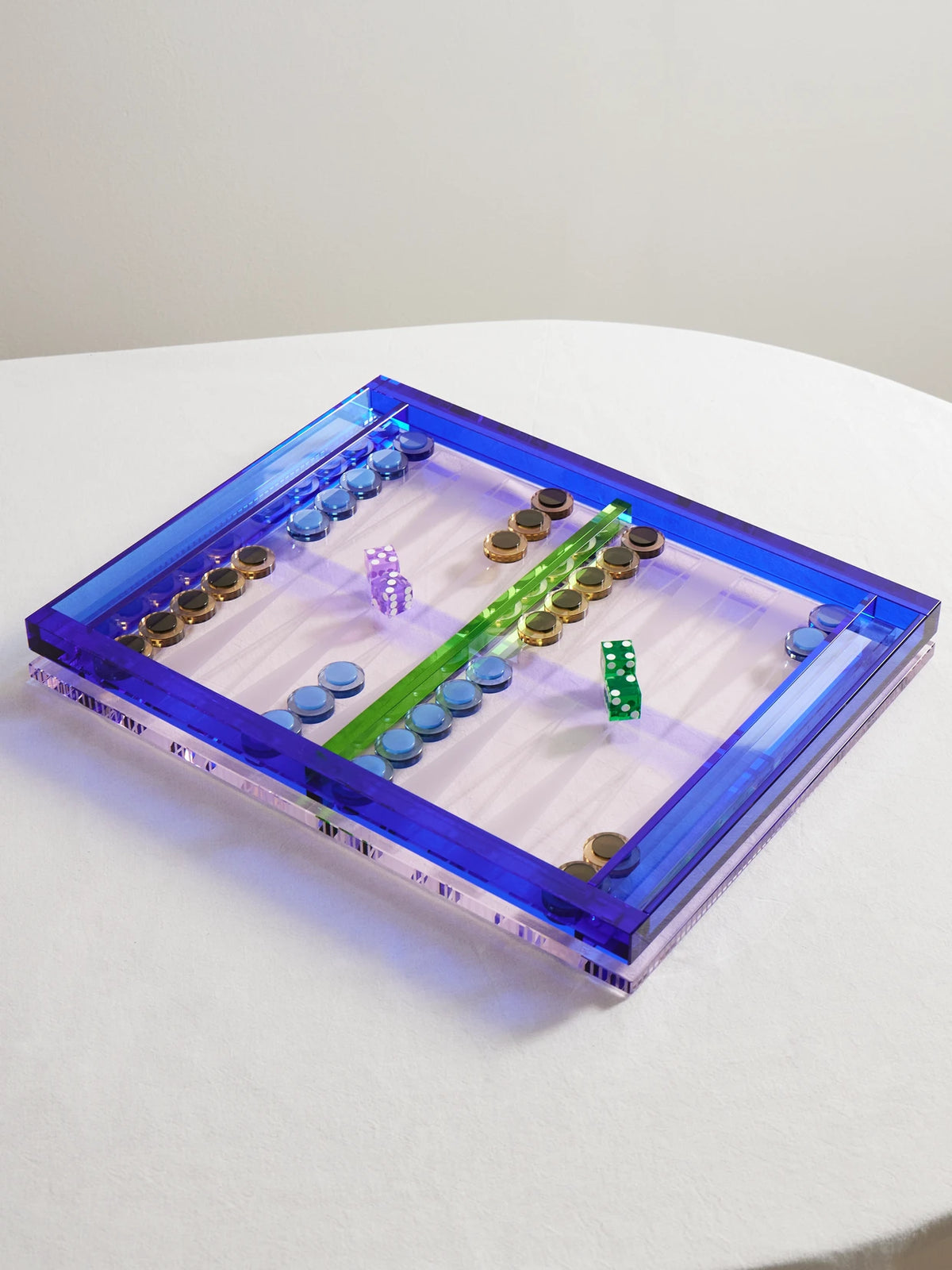 Crystal Backgammon Set