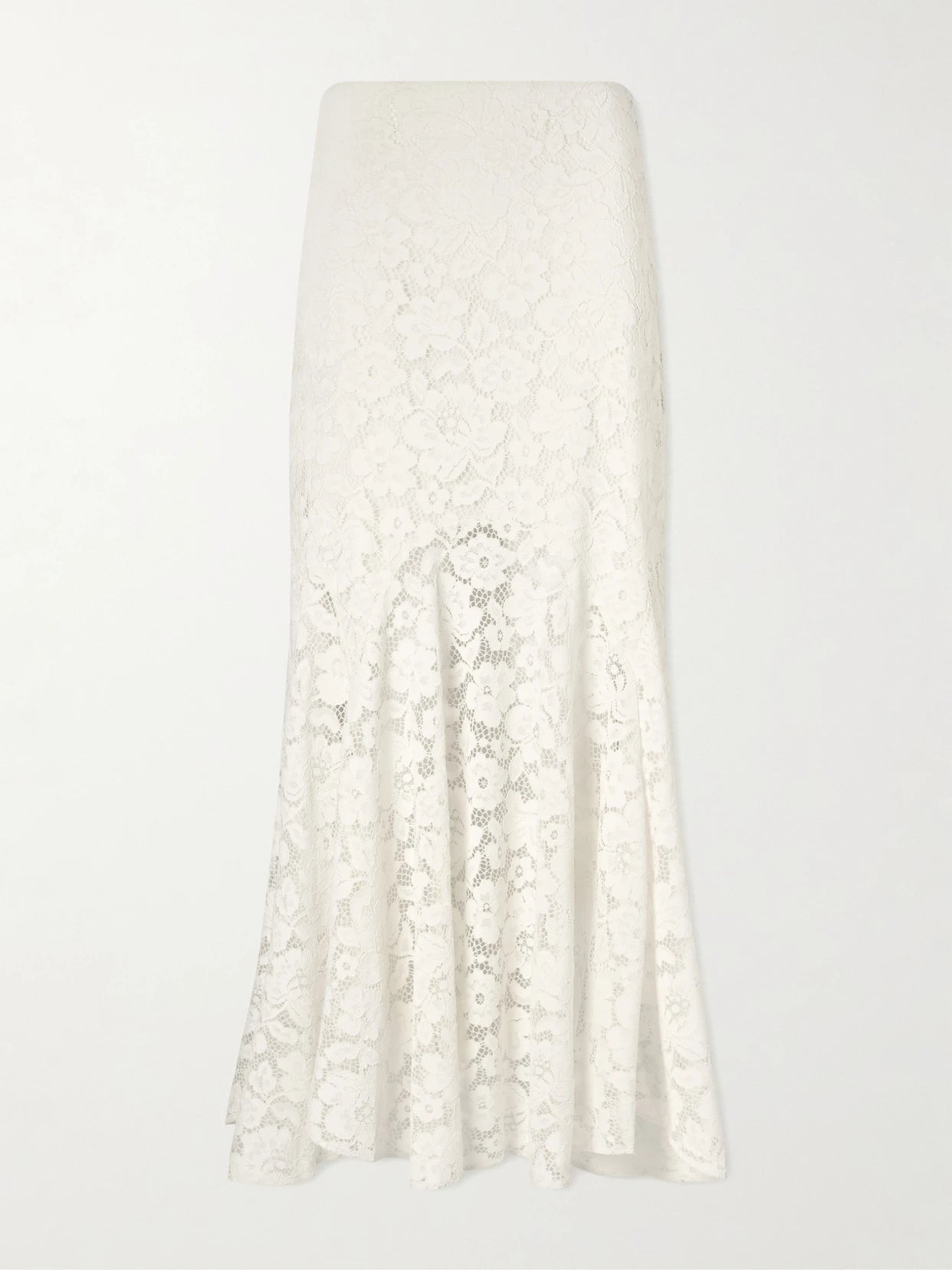 Jade Pleated Lace Midi Skirt