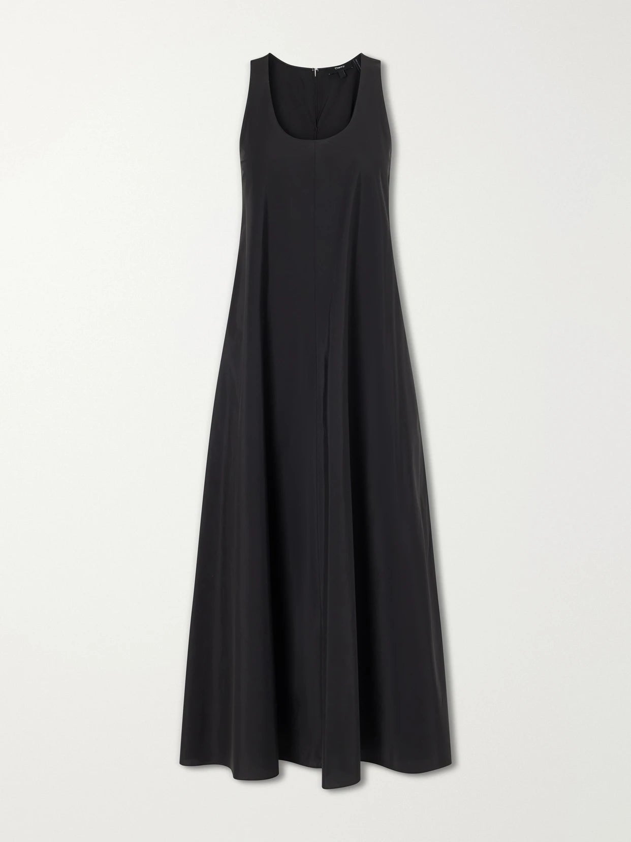 Gathered Cotton And Nylon-blend Maxi Dress
