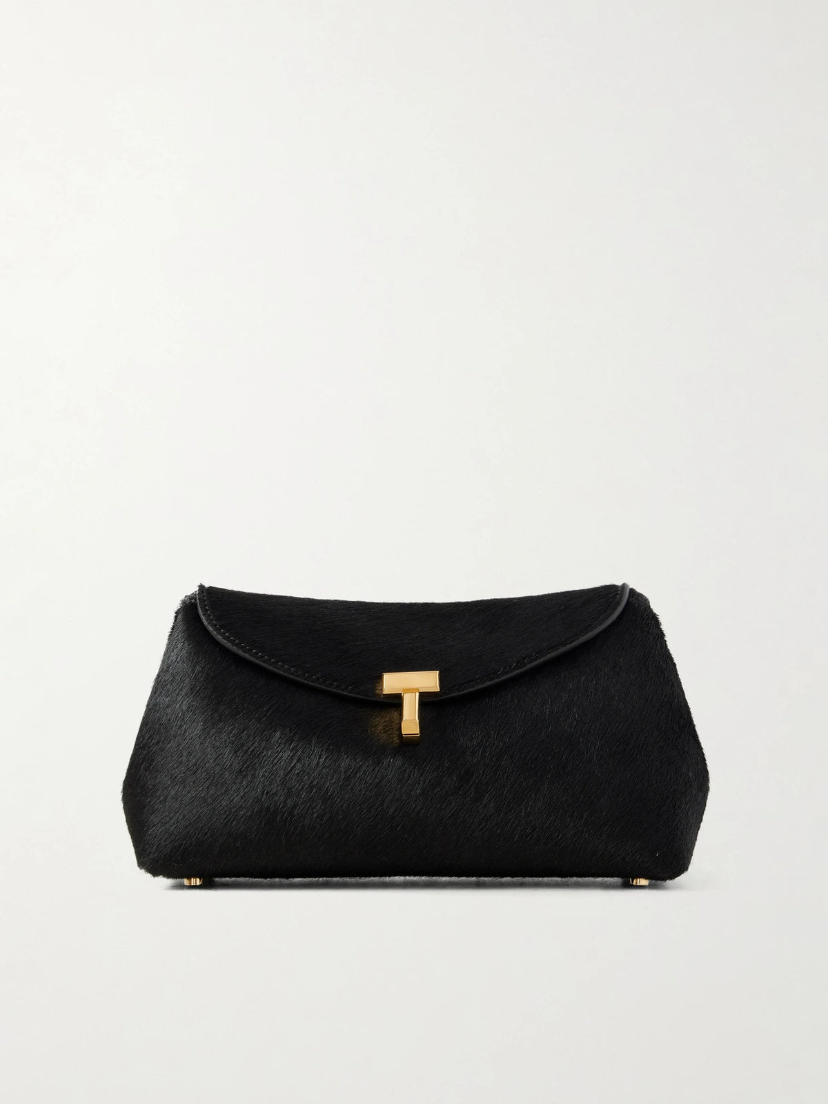 T-lock Mini Calf Hair Clutch
