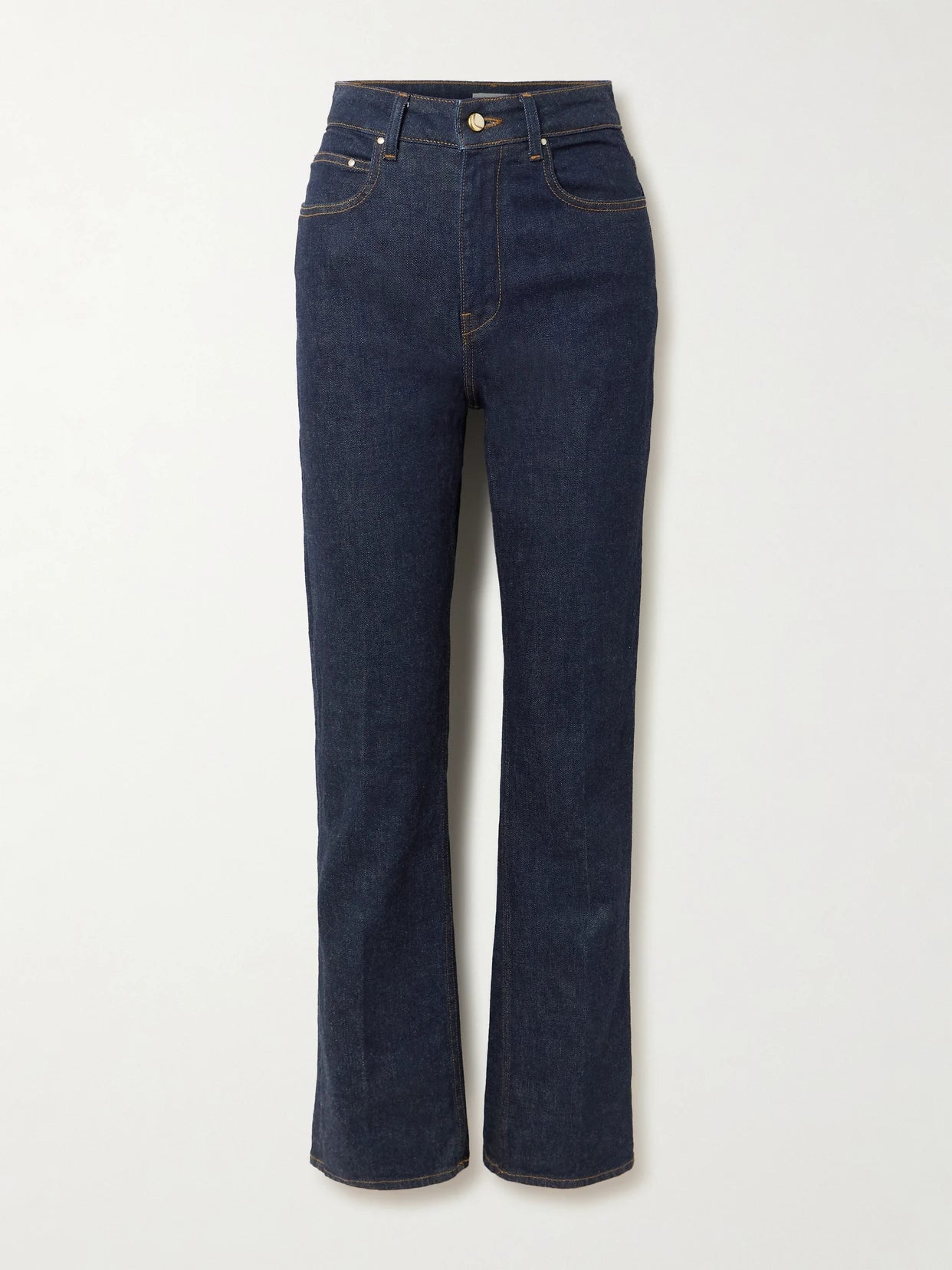Flex Stretch High-rise Straight-leg Jeans