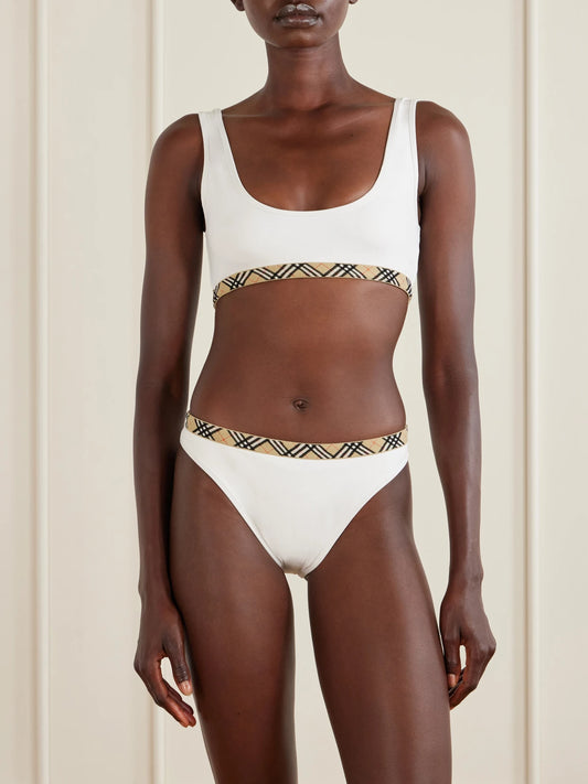 Samphire Checked Bikini Bottom
