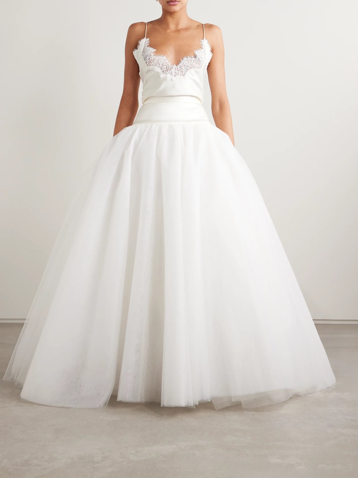 Joe Petticoat Satin-trimmed Tulle And Crinoline Maxi Skirt