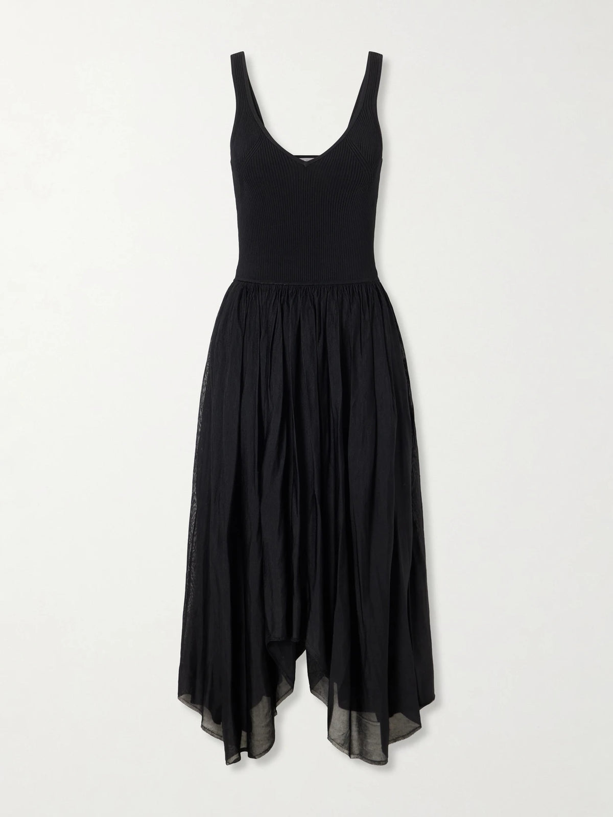 Maria McManus Wave Knitted Bustier Midi Dress