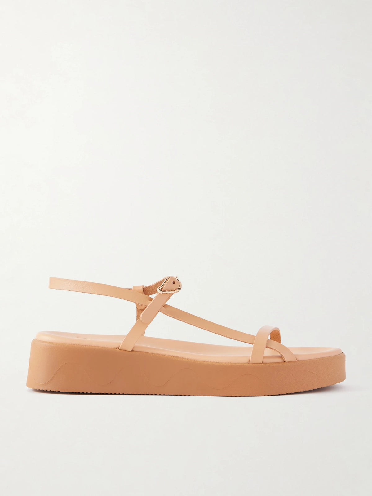Ancient Greek Politia Leather Platform Sandals