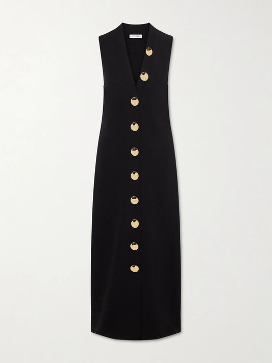 Image of Dresses. Product name - Axia Knitted Maxi Dress in Black colour by brand - Altuzarra