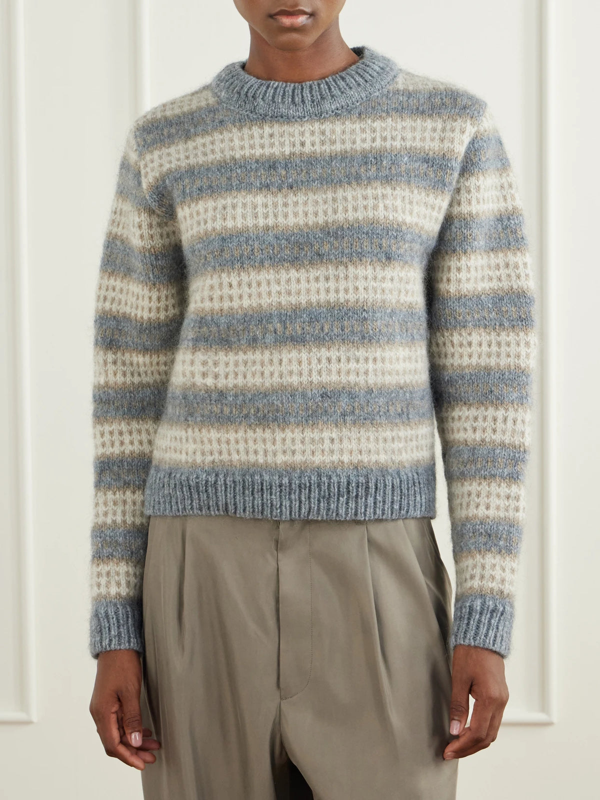 SKALL Svala Striped Wool Sweater