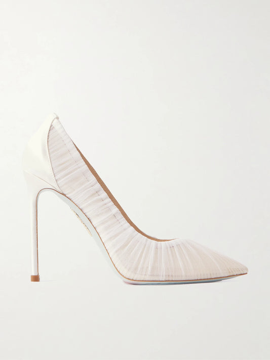 Voile 105 Tulle And Satin Pumps