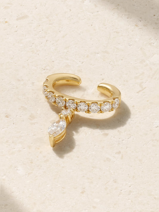 Daphne 18-karat Gold Diamond Ear Cuff