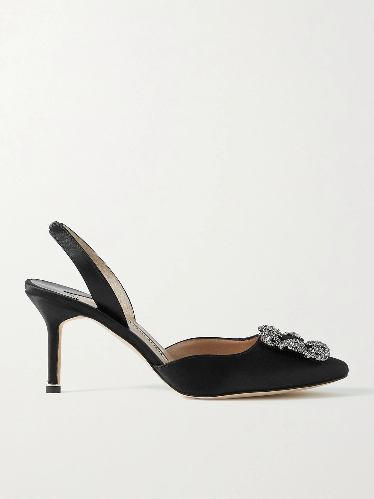 Hangisli 70 Embellished Satin Slingback Pumps
