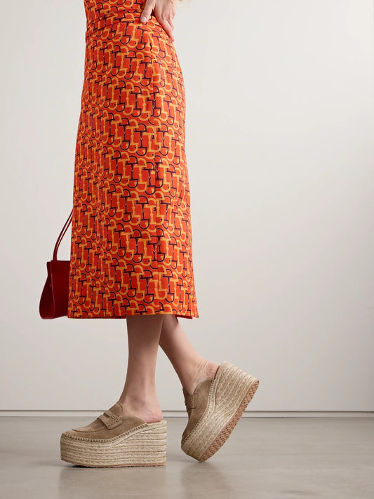Maxilla 105 Suede Espadrille Wedge Mules