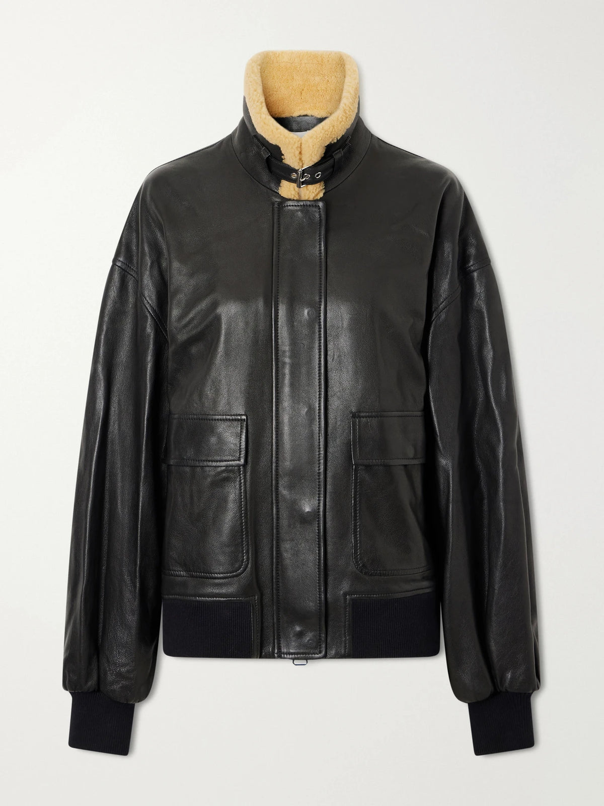 KHAITE Sandor Leather Biker Jacket