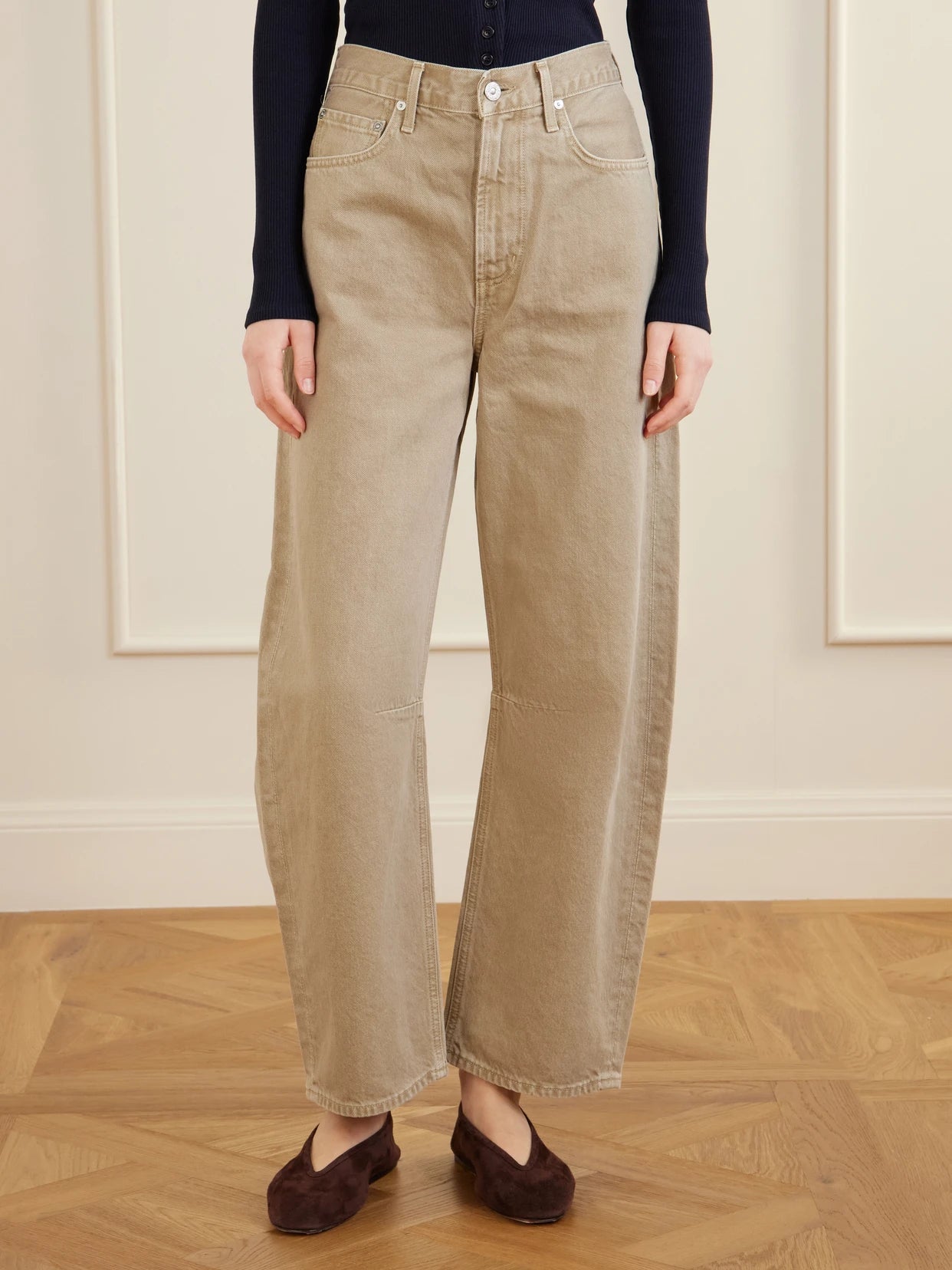 Miro Mid-rise Barrel-leg Jeans