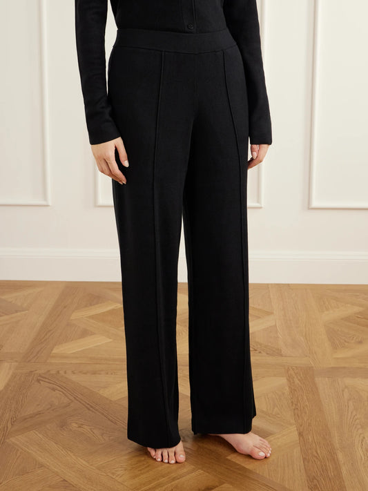 Olivia von Halle Dree Silk And Cashmere-blend Pajama Set