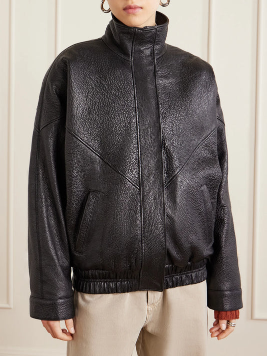 Textured-leather Jacket