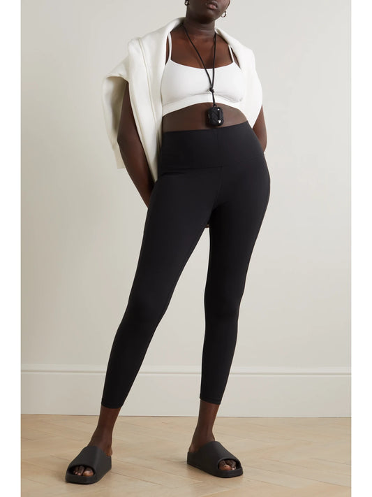 Image of Activewear. Product name - Flow Y Nulu Sports Bra in White colour by brand - lululemon