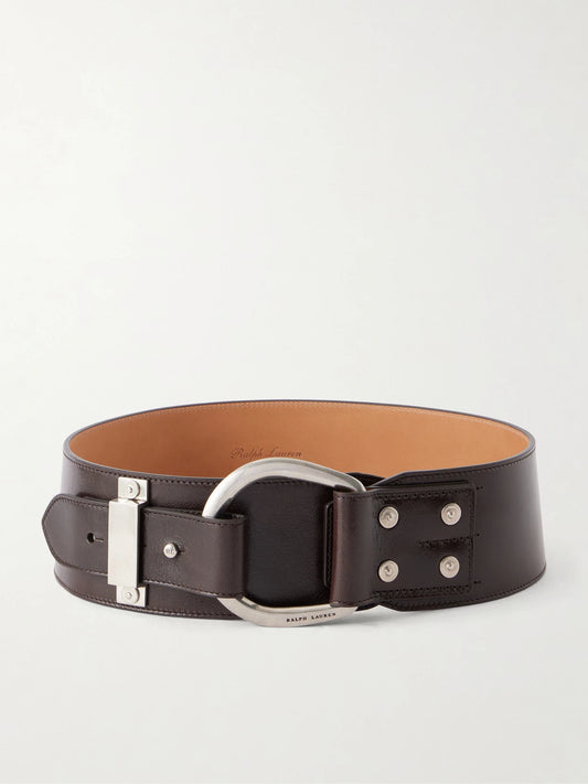 Ralph Lauren Collection Logo-engraved Leather Belt