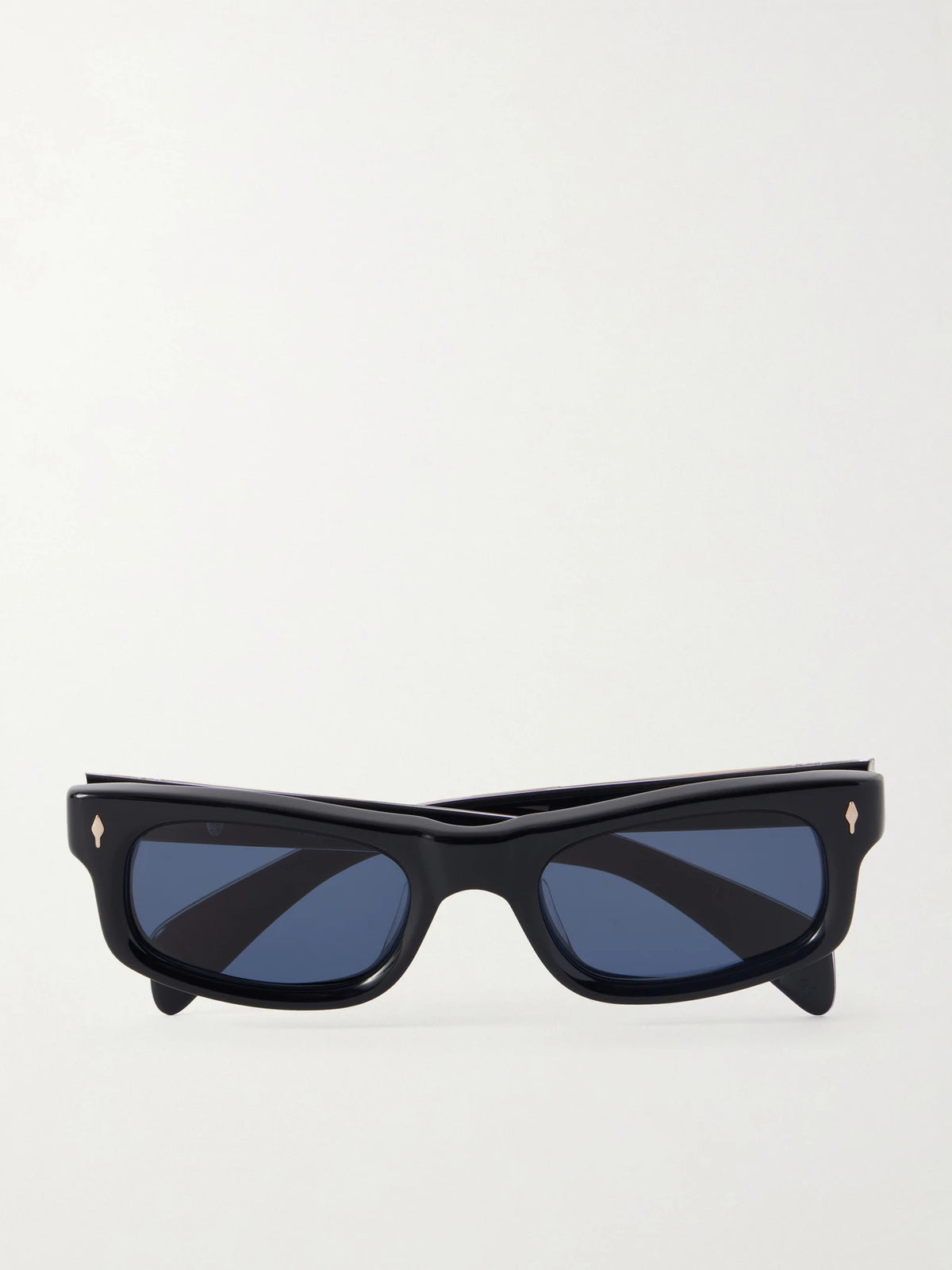 Initials Rectangular-frame Acetate Sunglasses