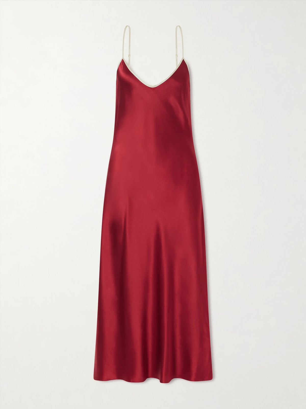 Bias Slip Silk-charmeuse Slip Midi Dress