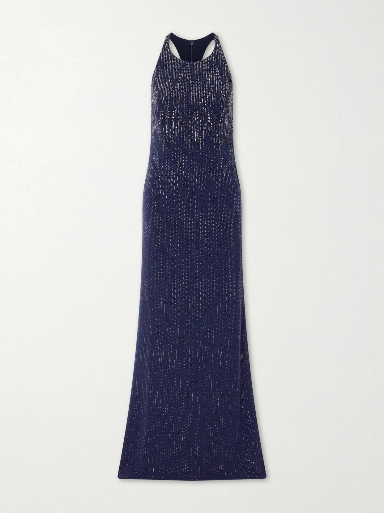 Claeton Crystal-embellished Crepe Halterneck Gown