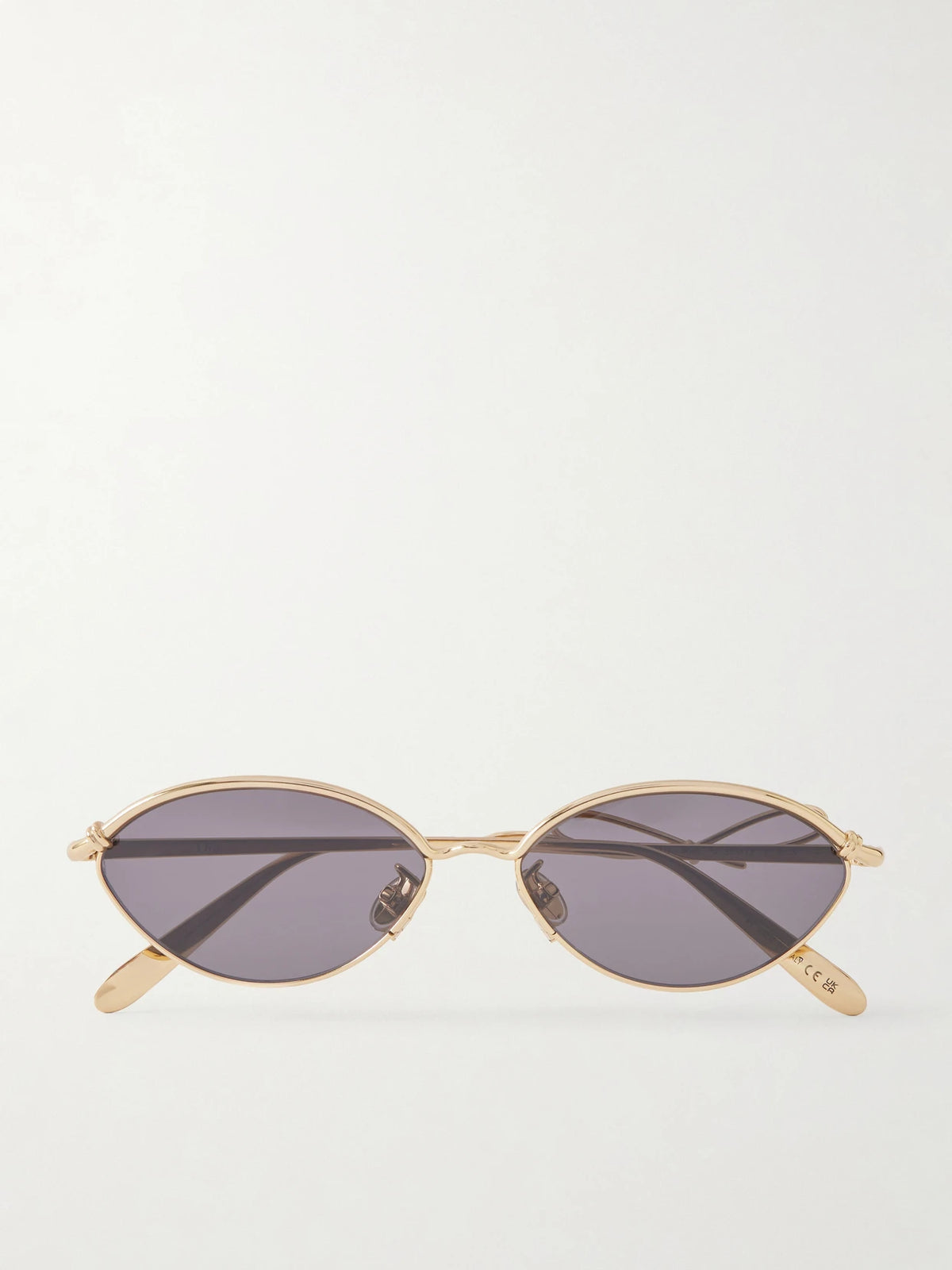 Eyewear Dior Bow R1u Gold-tone Round-frame Sunglasses