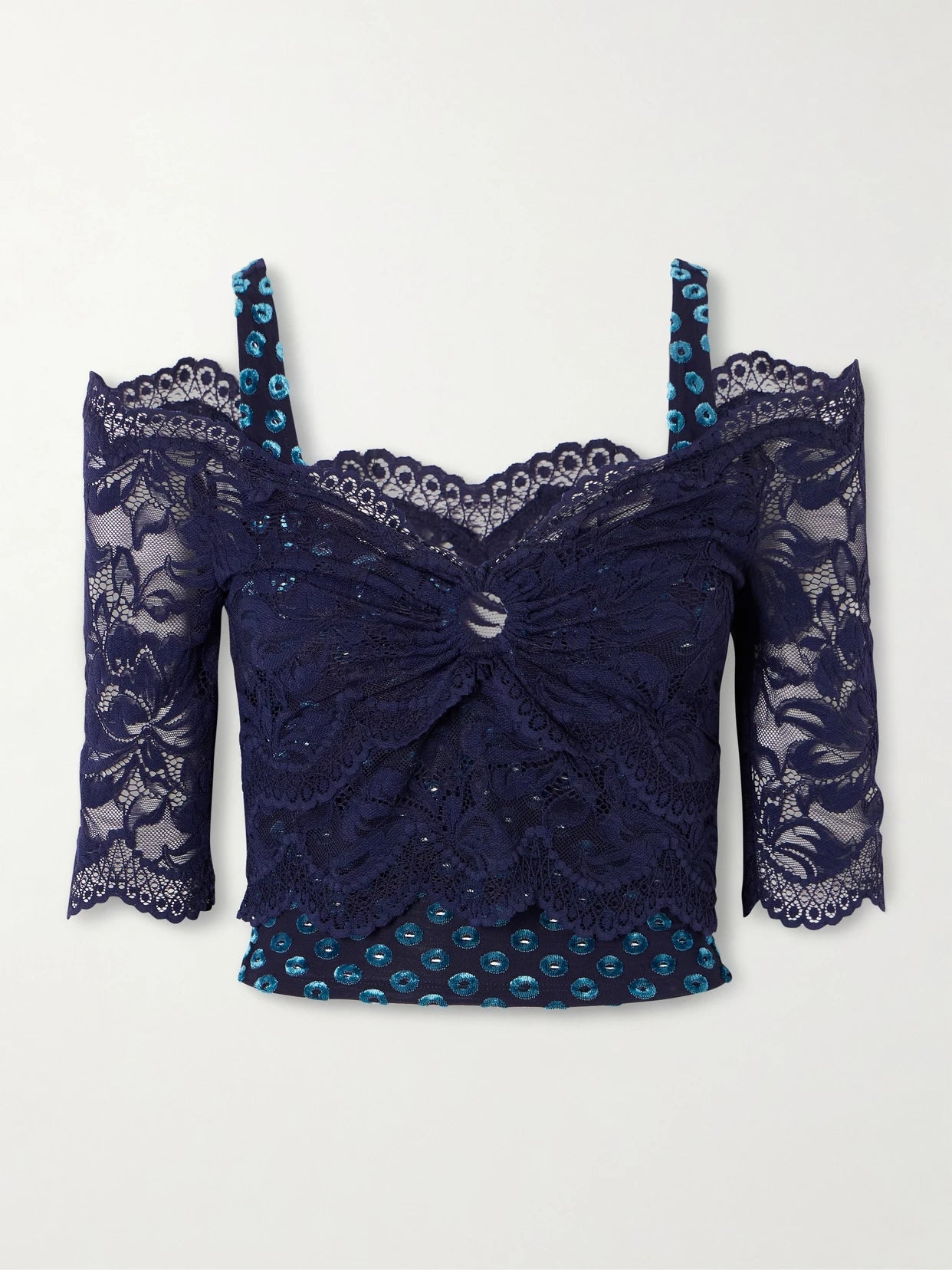 Devoré Lace Blouse