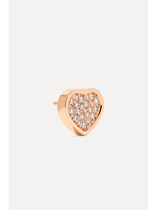 Chopard Happy Hearts 18-karat Rose Gold Diamond Earrings