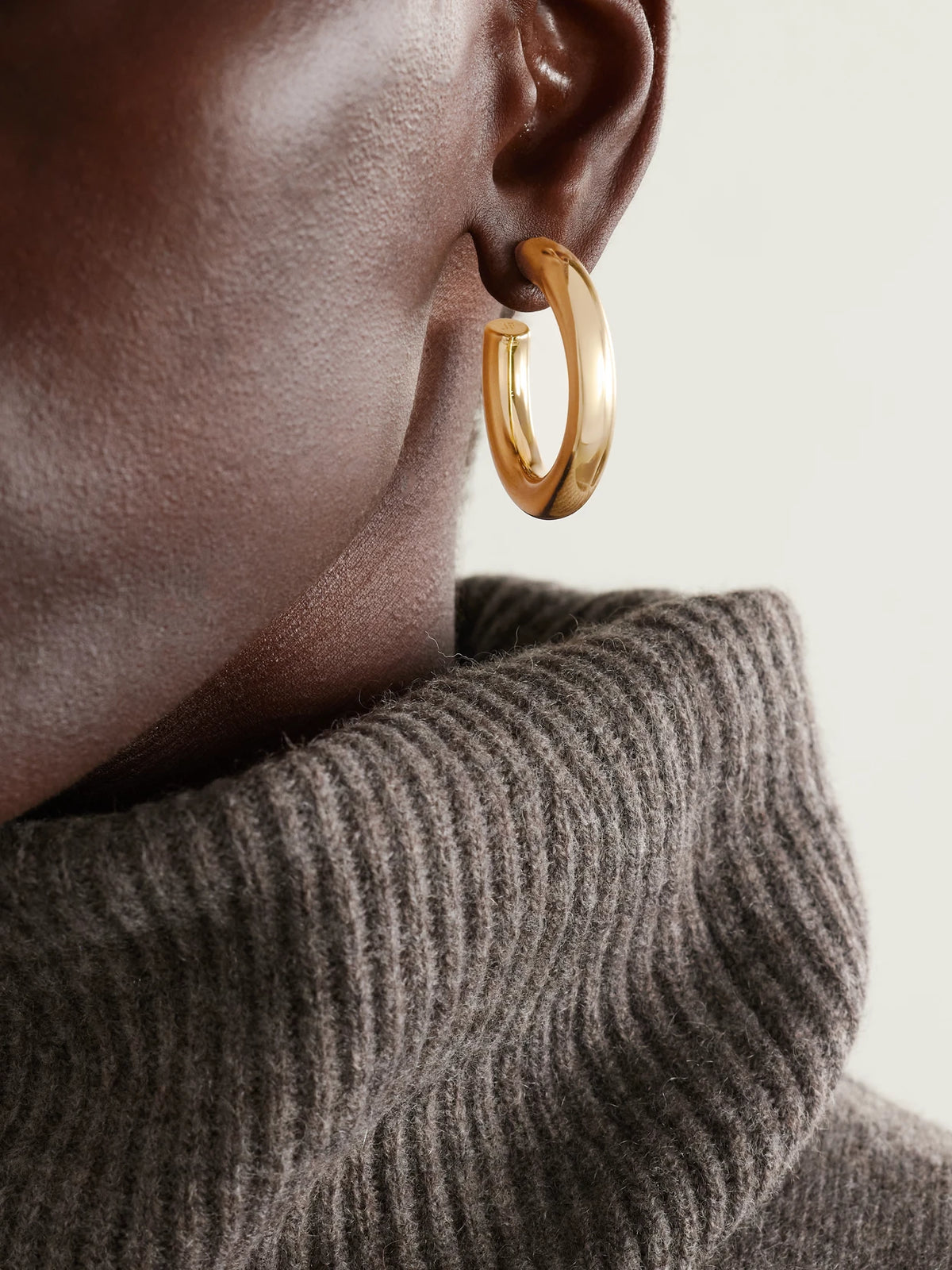 Image of Earrings. Product name - Samira Mini Gold-tone Hoop Earrings in Multi colour by brand - Jennifer Fisher