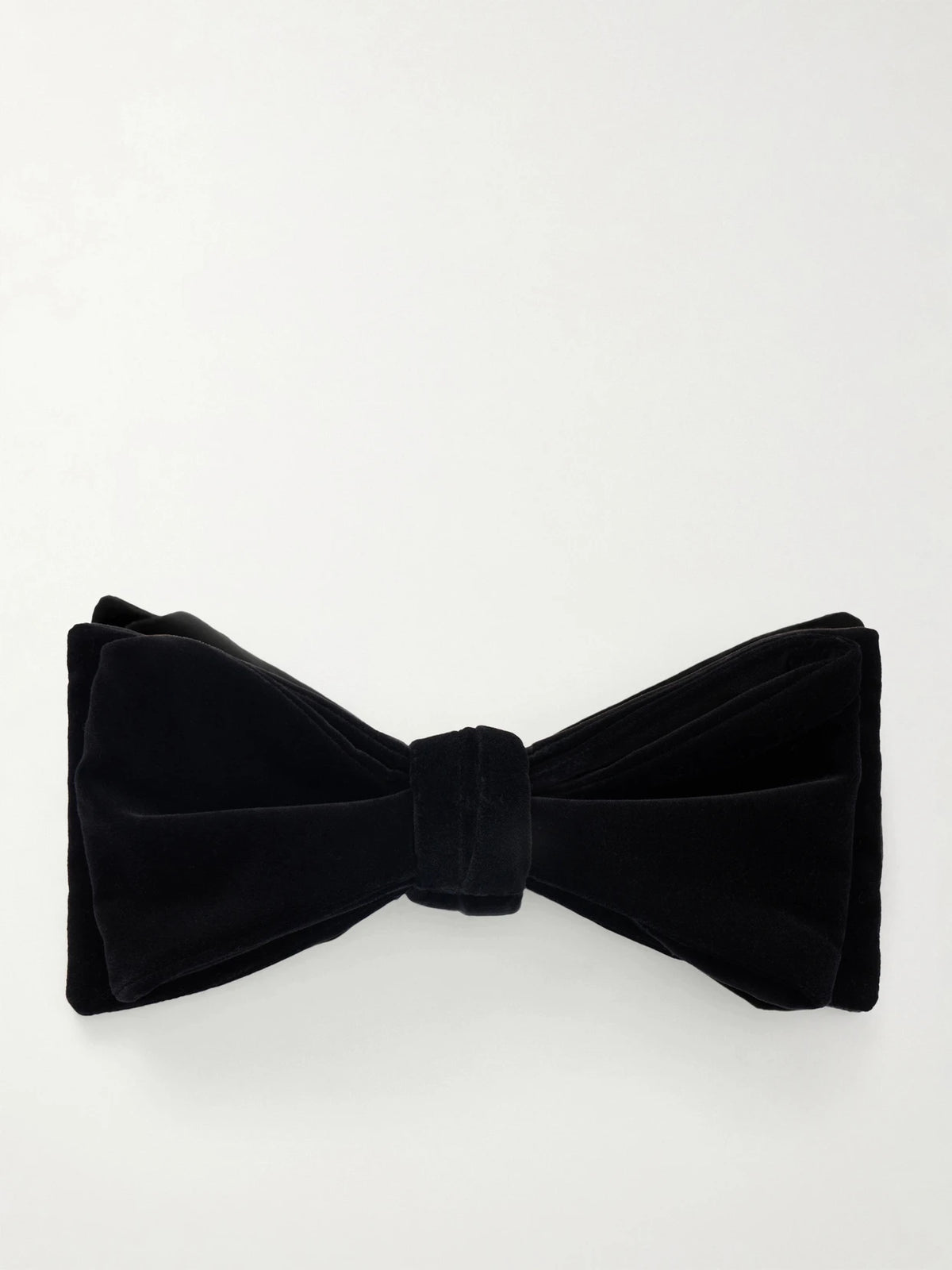 KHAITE Liv Cotton-blend Velvet Bowtie