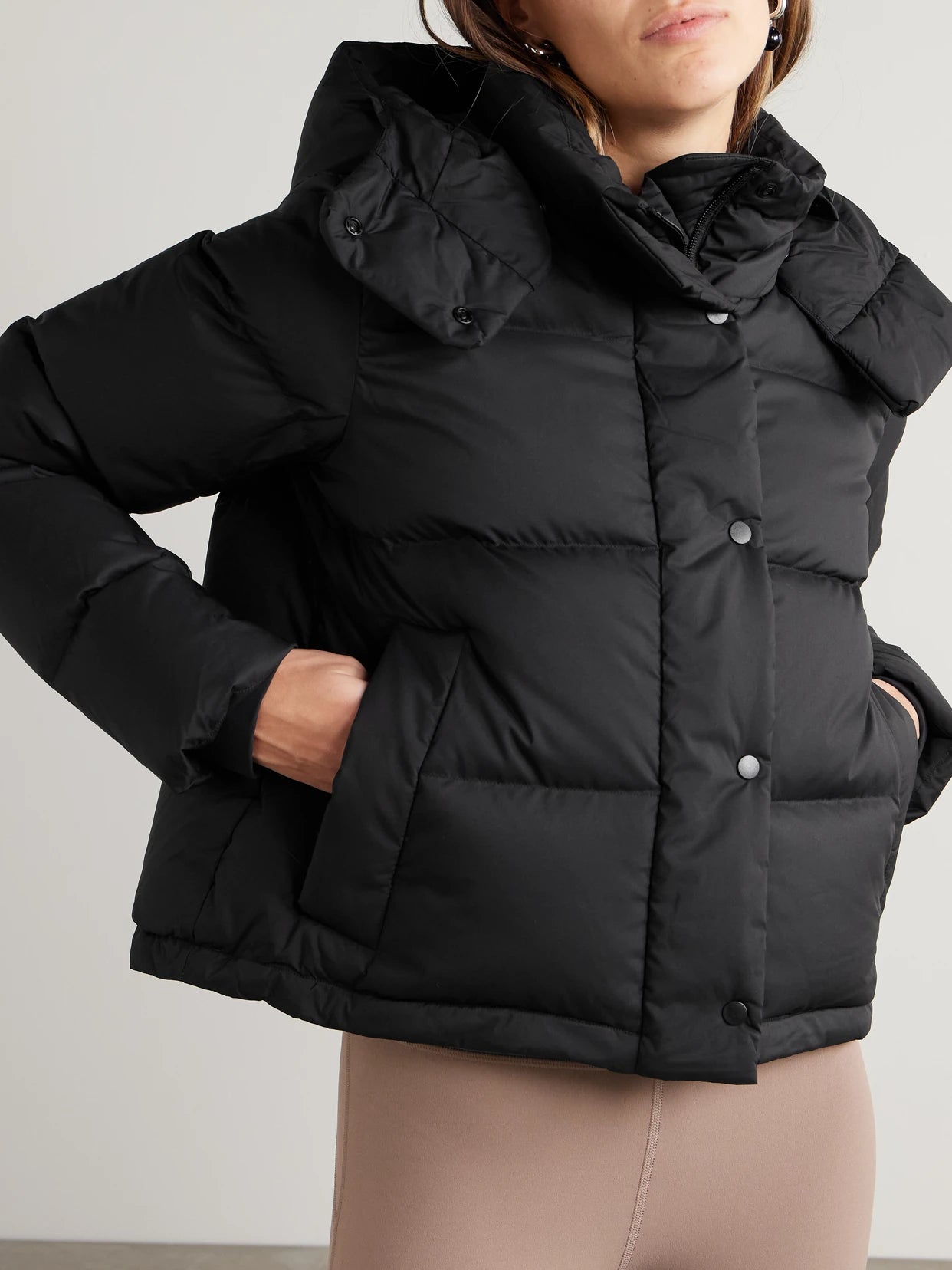 Wunder Puff Hooded Quilted Recycled-softmatte Down Jacket