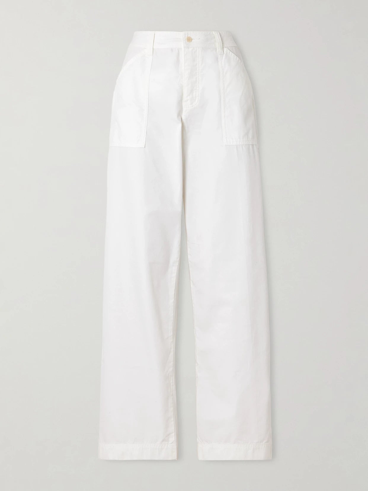 Cotton Straight-leg Pants